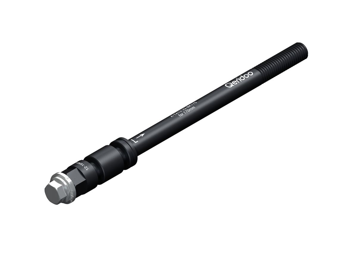 Qeridoo Fahrradanhänger Steckachsadapter M12x1,75 167 - 192 mm