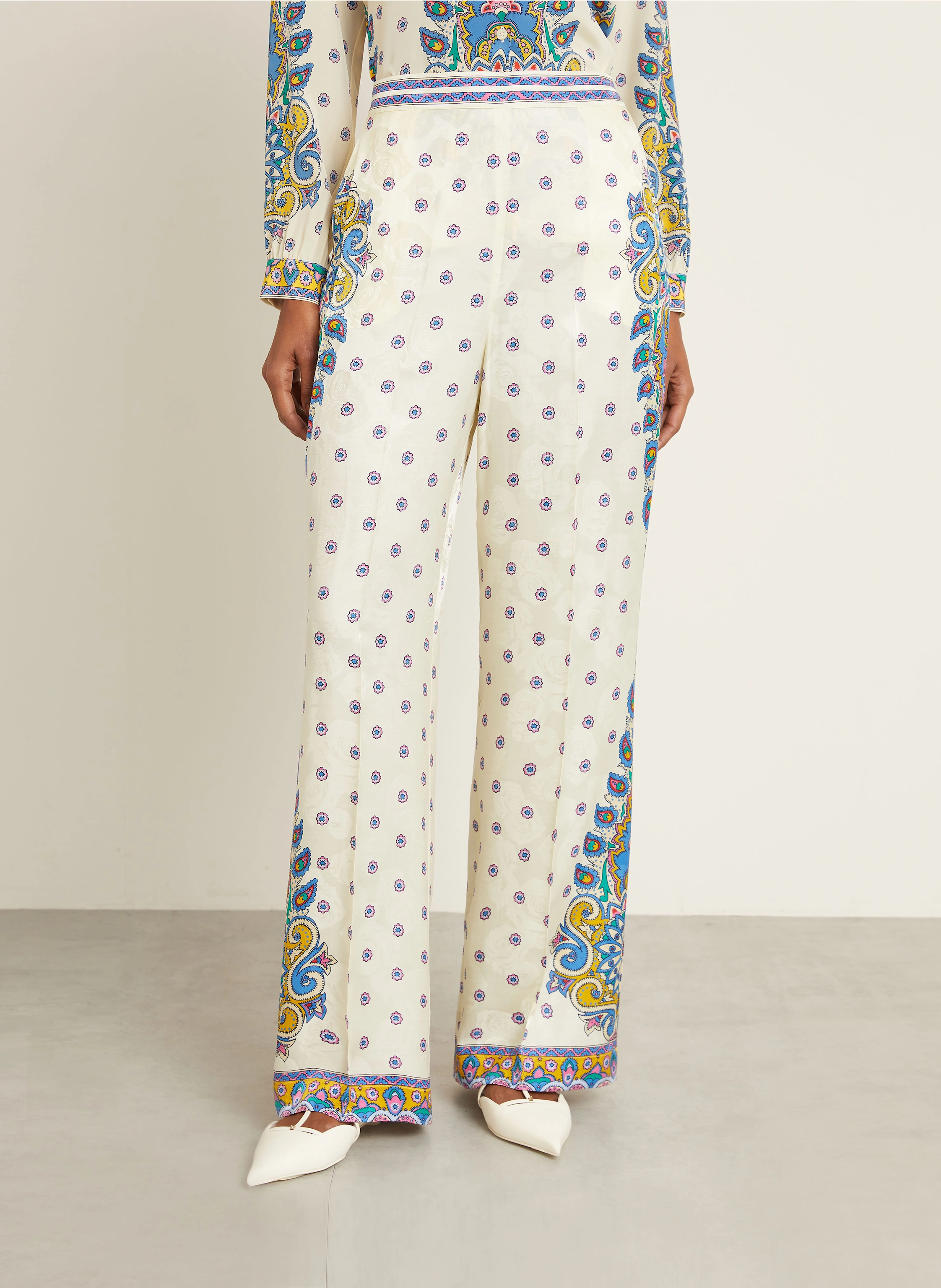 ETRO Marlenehose mit Seide