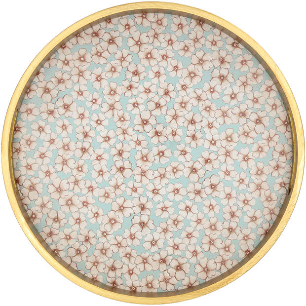 Blokker dienblad rond met bloesem print dia 30cm
