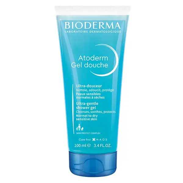 Bioderma Atoderm Gel de Banho Sem Sabão para Pele Seca, 100ml Tamanho Viagem
