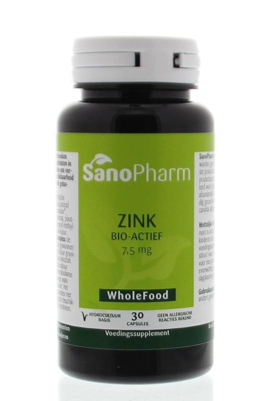 Sanopharm Zink 7,5mg 30cap