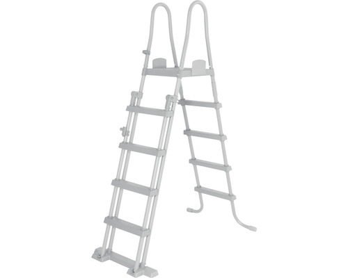 Bovengronds zwembadframe zwembadset Bestway Power Steel™ rechthoekig 956x488x132 cm incl. zandfiltersysteem grijs