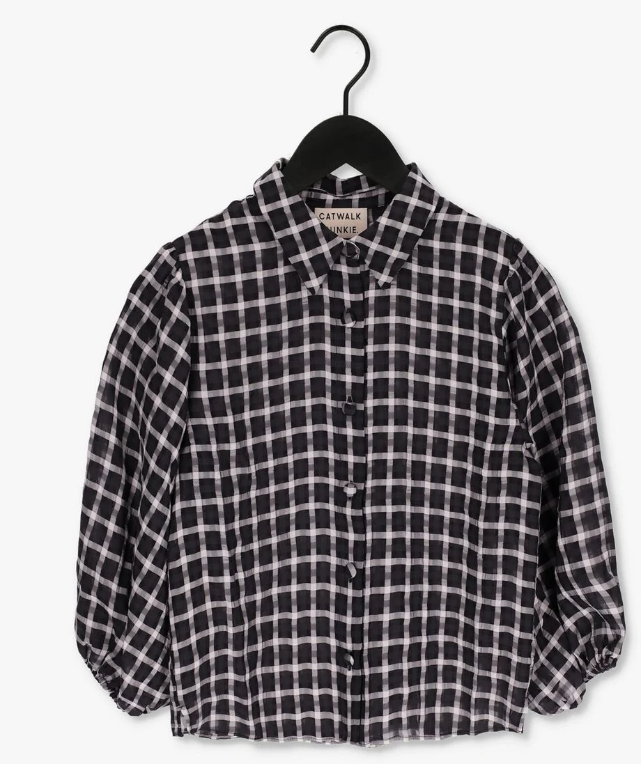 CATWALK JUNKIE zwarte catwalk junkie blouse bl naomie