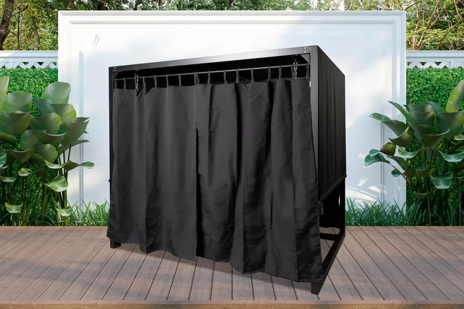 dschaukel für 4 Personen 236x180x210 cm Aluminiumrahmen Sitz- & Liegeposition mit Sitzauflage wasserabweisendes Sonnendach anthrazit