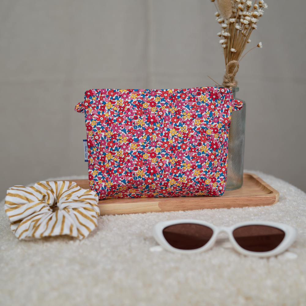 Mini Pochette Tissu Cocktail De Fleurs