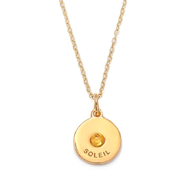 Medaillon Soleil doré