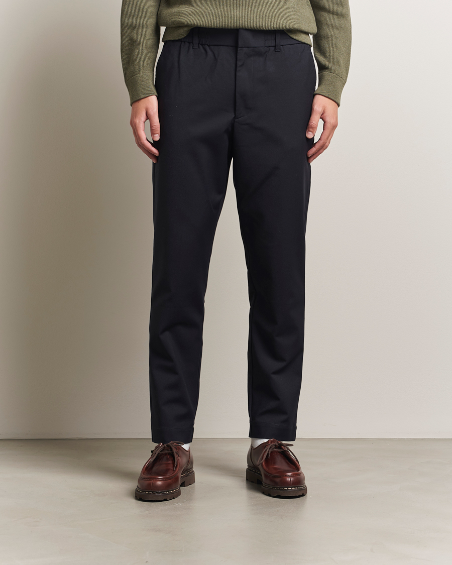 NN07 Billie Drawstring Trousers Navy Blue