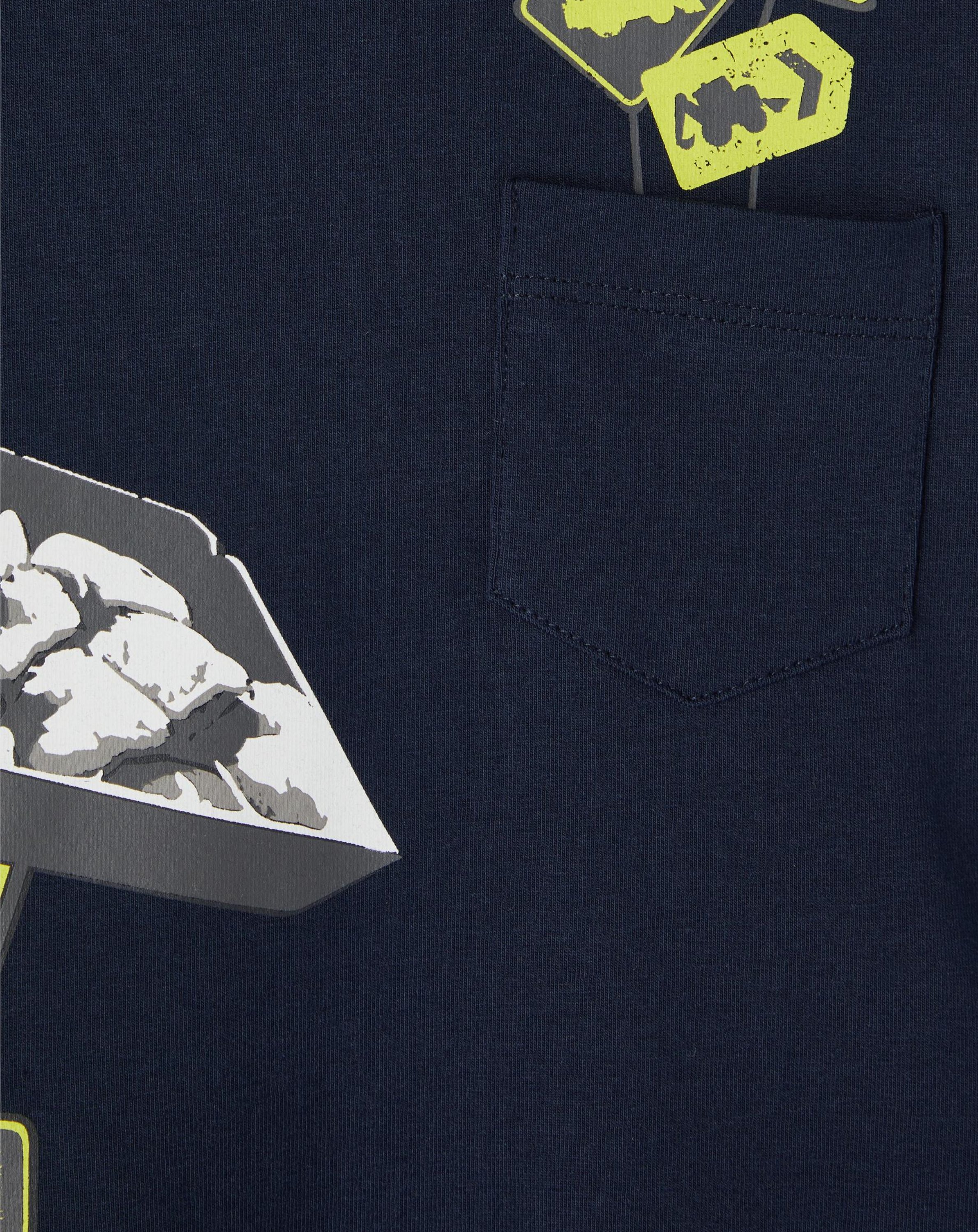 T-Shirt NMMJCB MUSA in dark sapphire
