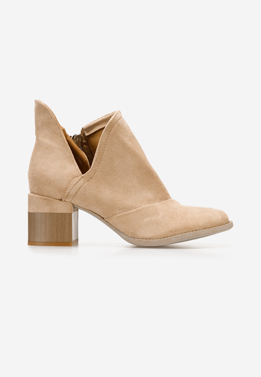 Bottines à gros talon kaki Nivana