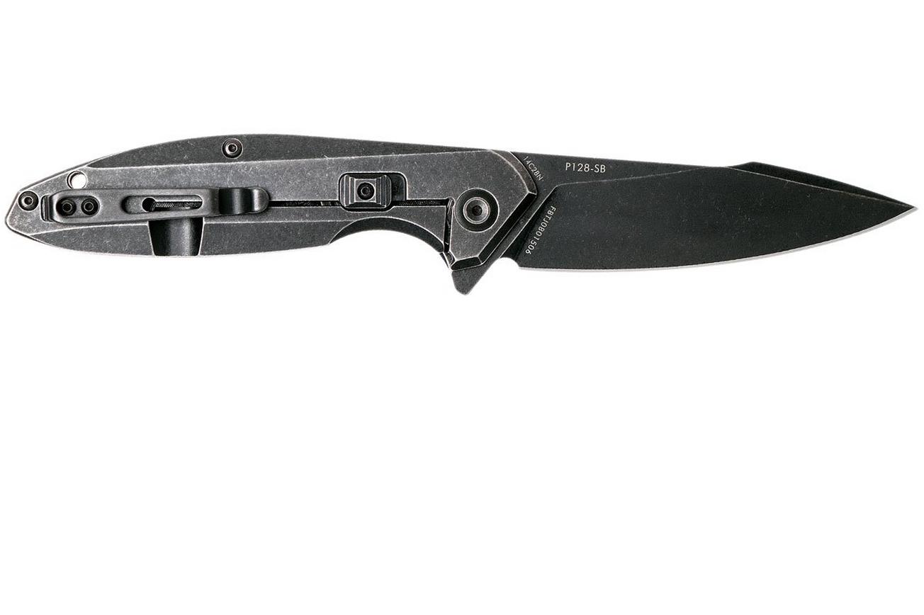Ruike P128-SB zakmes, Blackwashed finish