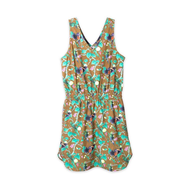 KAVU Ensenada Dress Women Rainforest Verde
