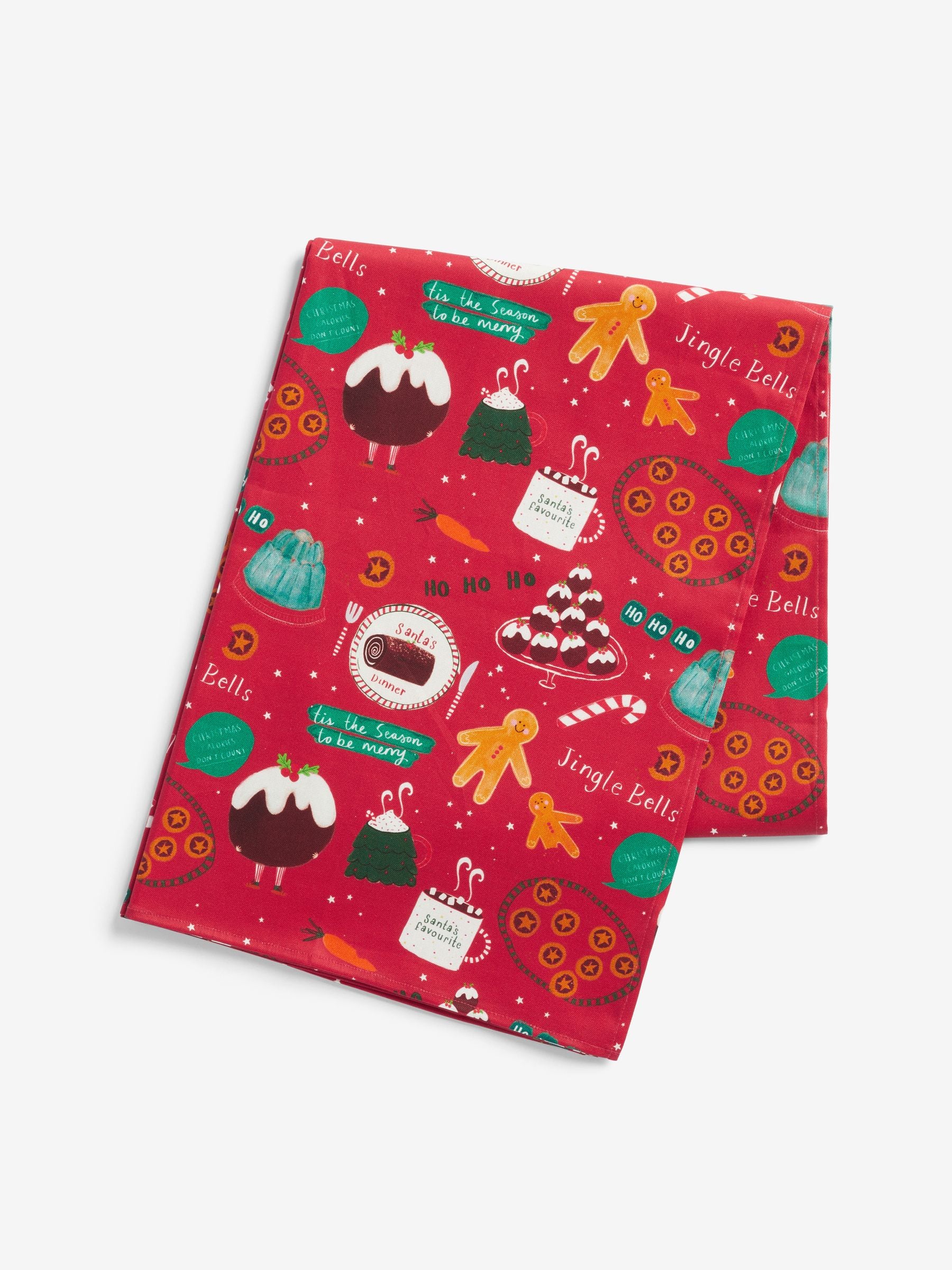 Afneembaar tafelkleed met kerststol