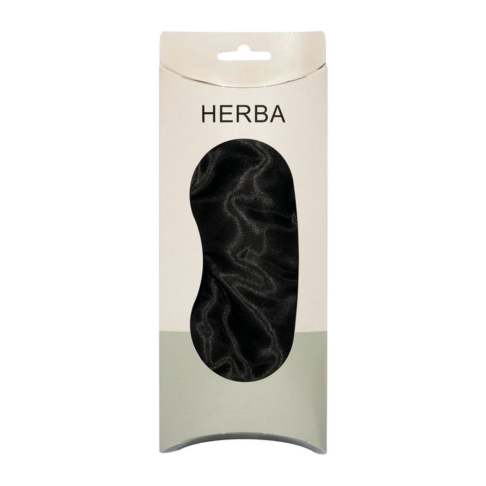 HERBA Schlafmaske<br>1 Stück, 21x9cm, schwarz