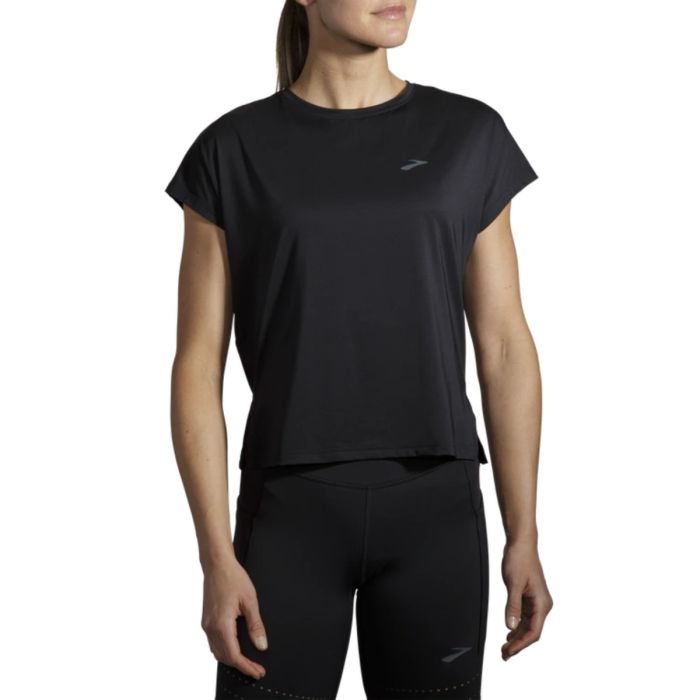 Brooks Dame T-shirts Sprint Free Short Sleeve Sort