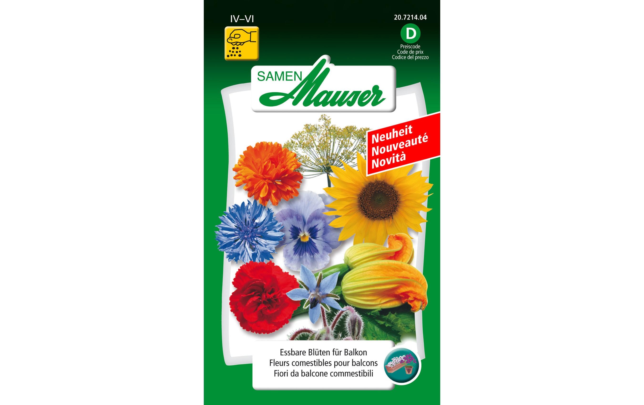 Essbare Blüten für BalkonBlumensamen
