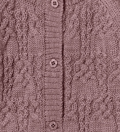 Name It Cardigan - Uld - Strik - NbfWrilla - Purple Dove