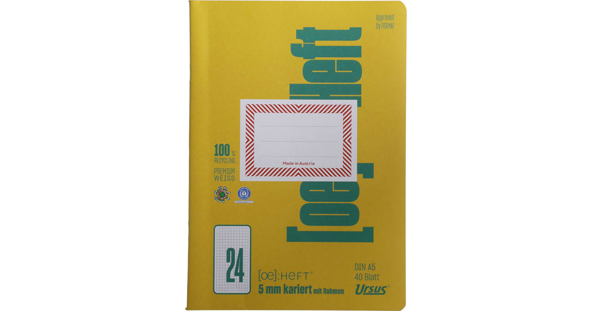 Heft Kariert  A5 Nr. 4 40 Blatt