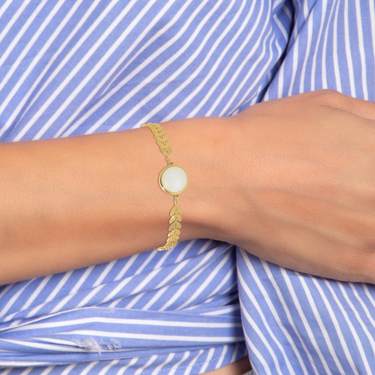 Bracelet par SC Bohème orné d'une pierre de jade