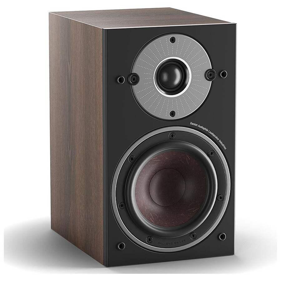 Dali Oberon 1 C (la paire) - Noyer foncé + Sound Hub Compact
