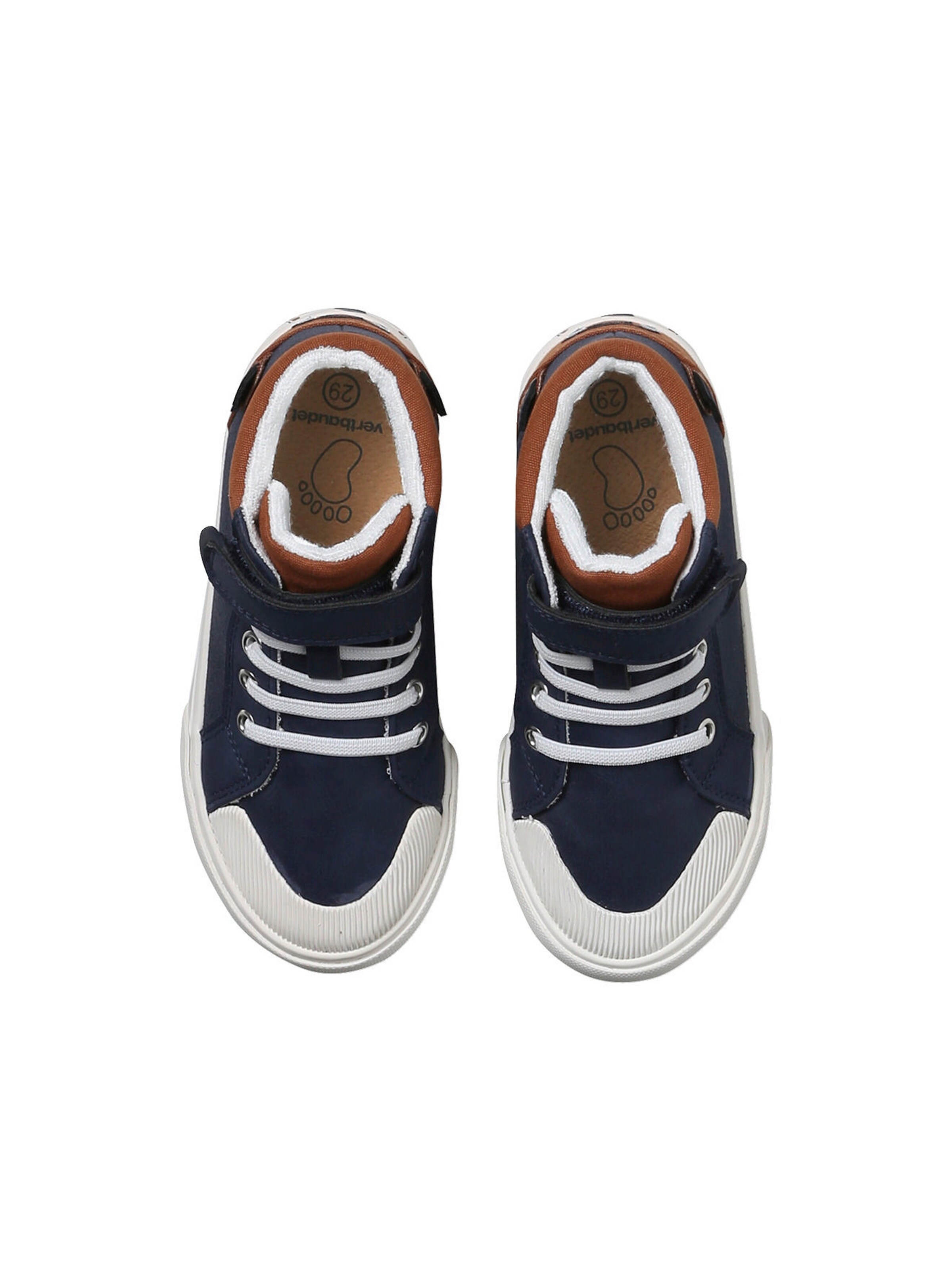 Vertbaudet Kinder High Sneakers mit Anziehtrick marine