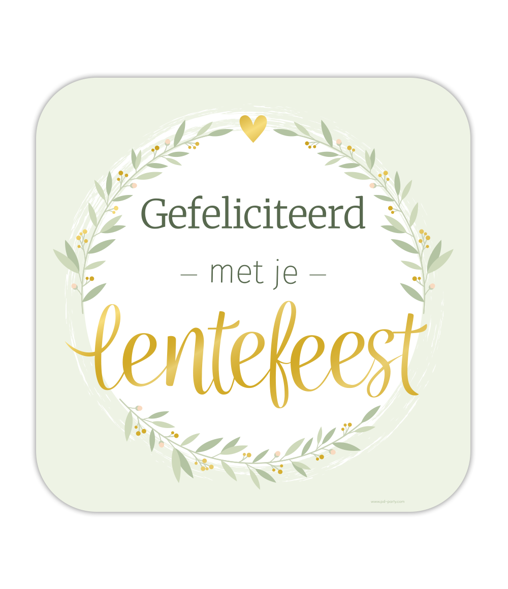 Lentefeest Deurbord 50cm