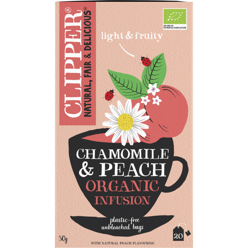 Clipper Chamomile peach organic infusion