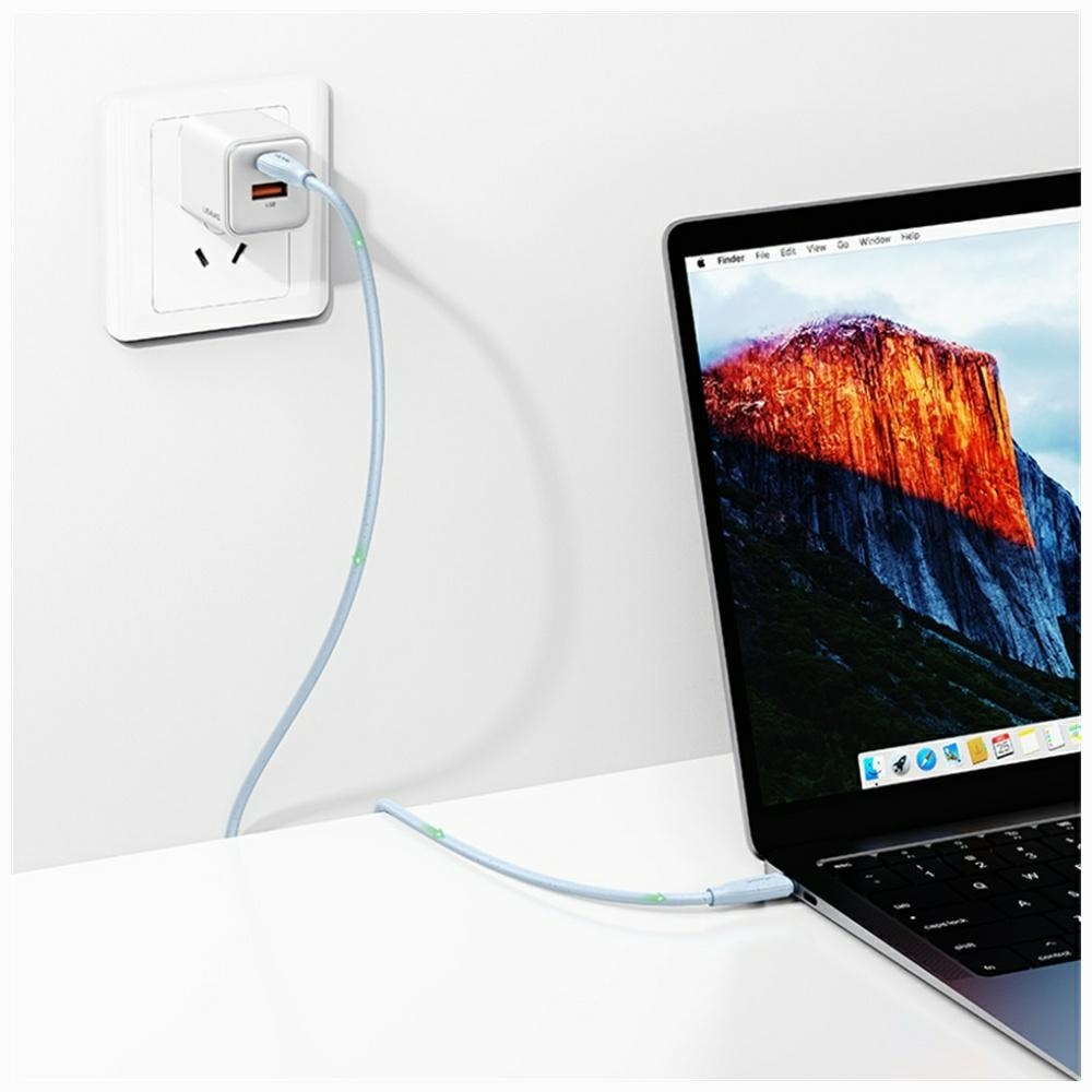 (1m) 60W USB C auf USB C Ladekabel Datenkabel Fast Charge (USA001607) - Weiss