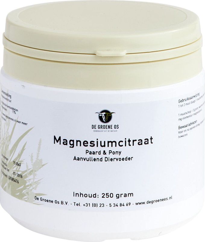 De groene os Magnesiumcitraat paard & pony 500gr