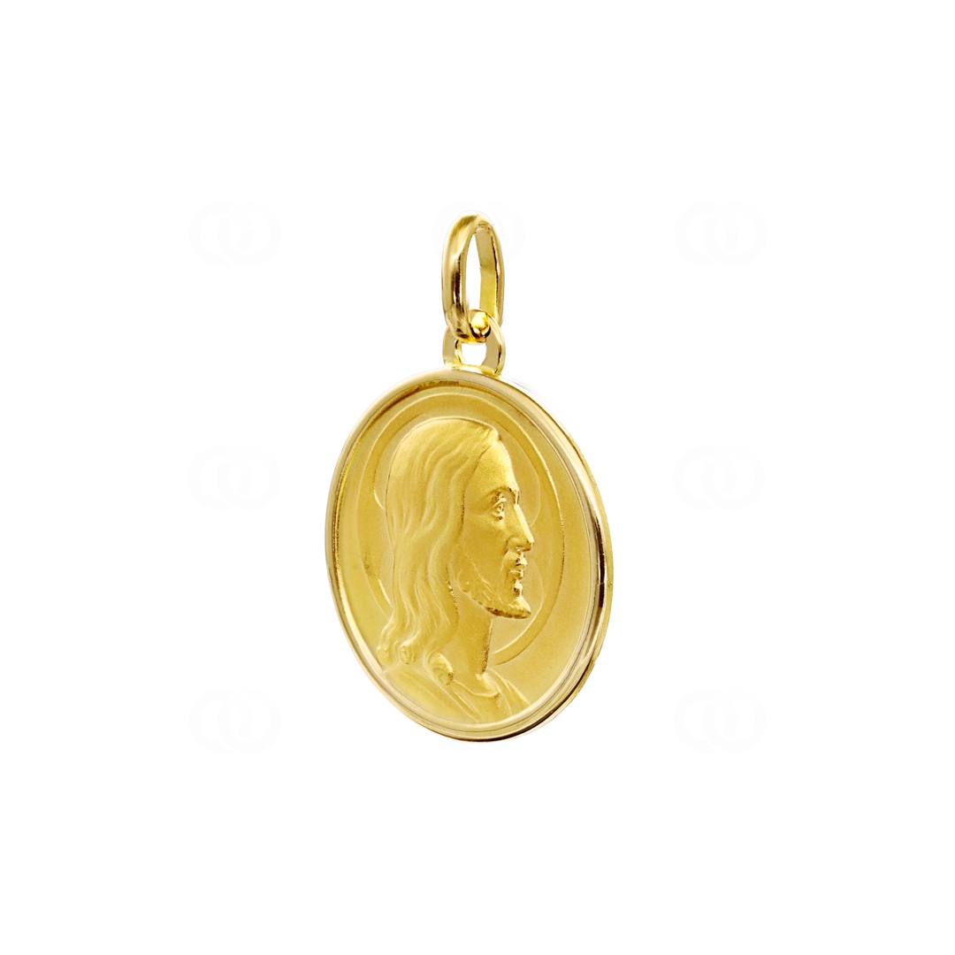Anhänger 750/18 K Gelbgold Jesus Ø 19mm