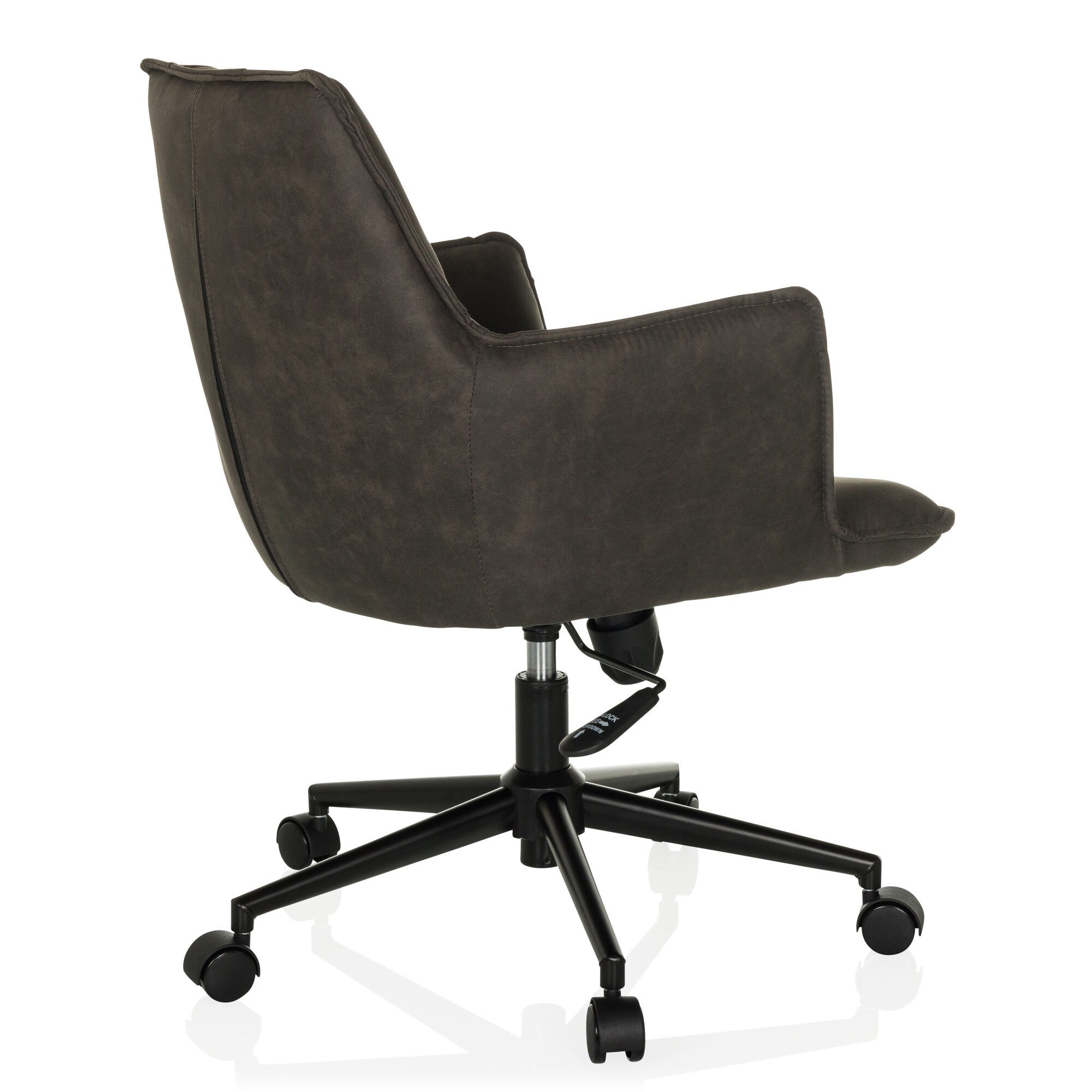 Home Office Bürostuhl SOLAO LIFE Stoff mit Armlehnen hjh LIVING