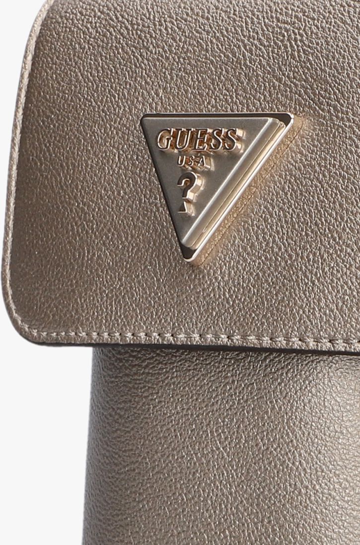 GUESS bronzen guess schoudertas latona flap chit