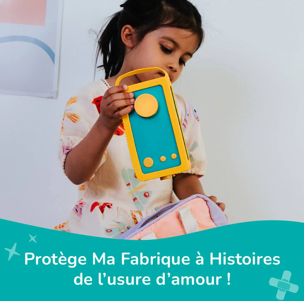 LUNII -  ODILE - COQUE DE PROTECTION SILICONE JAUNE POUR CONTEUSE MA FABRIQUE A HISTOIRES
