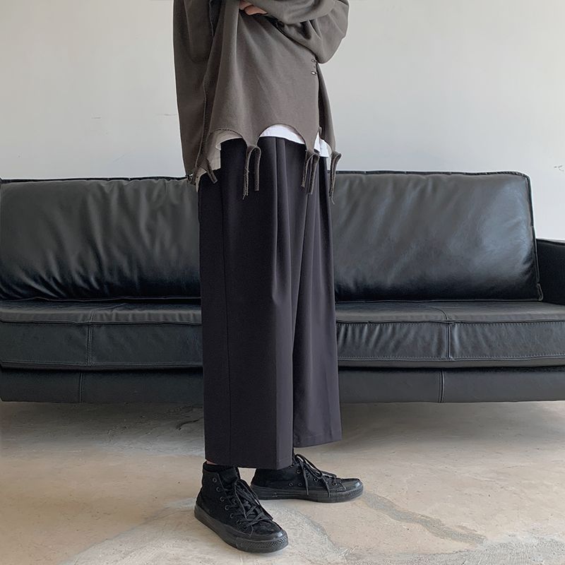 Freehop - Cropped broek met wijde pijpen
