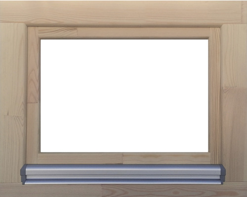 Tuinhuisraam, grenen, gegrond, 800x600 mm, DIN links