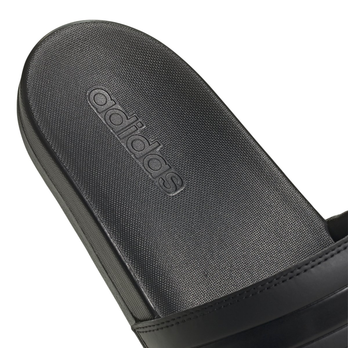 ADIDAS-Adi comform-Sandales athlétiques à glissière - Talon plat - Noir/Noir