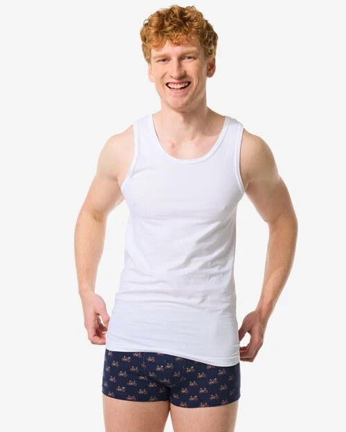 2 maillots de corps homme - sans coutures blanc