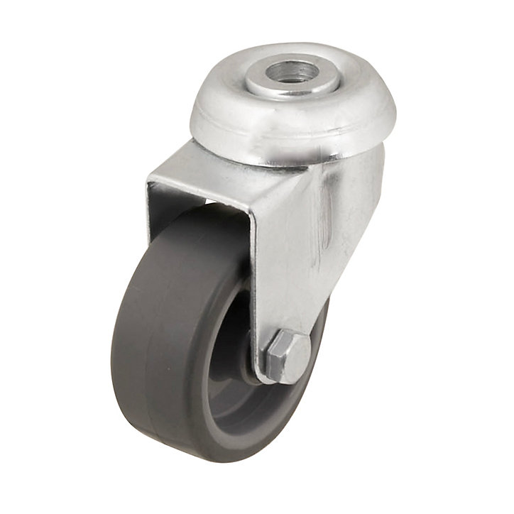 Roulette pivotante grise ø5.02 cm, charge max 30 kg