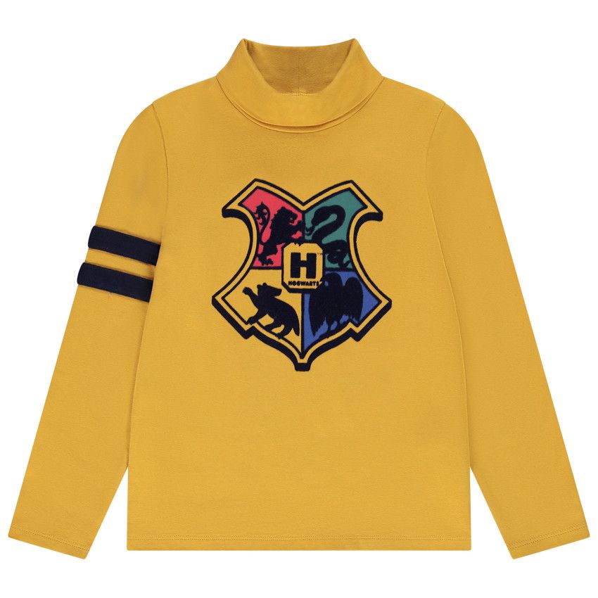 Sous-pull col roulé en jersey Harry Potter pour garçon - Moutarde