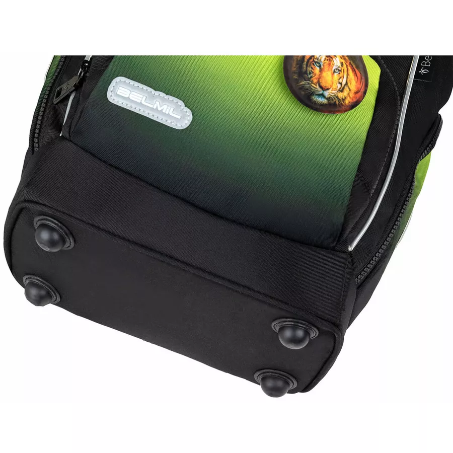 Belmil Schulranzen Premium Comfy Plus Set 5-teilig Black Green
