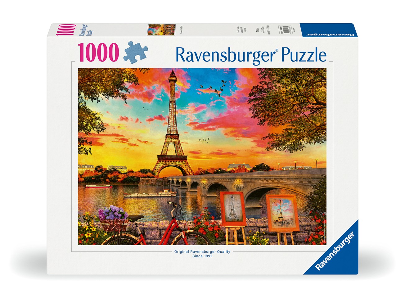 Ravensburger - Puslespil The Banks Of The Seine 1000 brikker