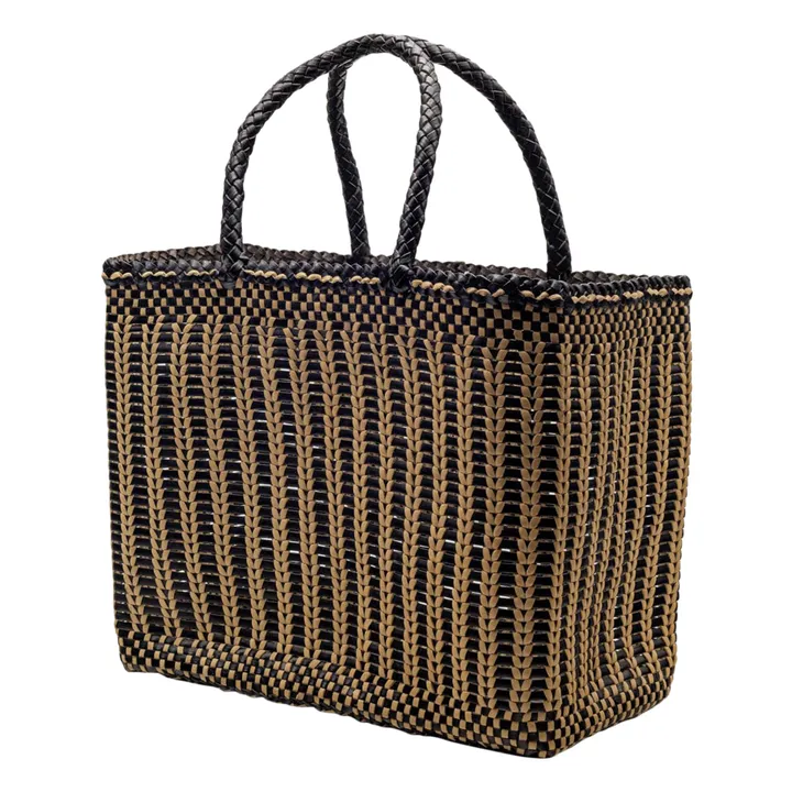 Dragon Diffusion Panier Bali Bicolore Large | Noir