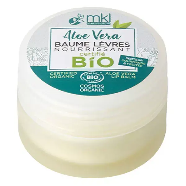 Bálsamo Labial Nutritivo Orgânico de Aloe Vera MKL Green Nature 10ml