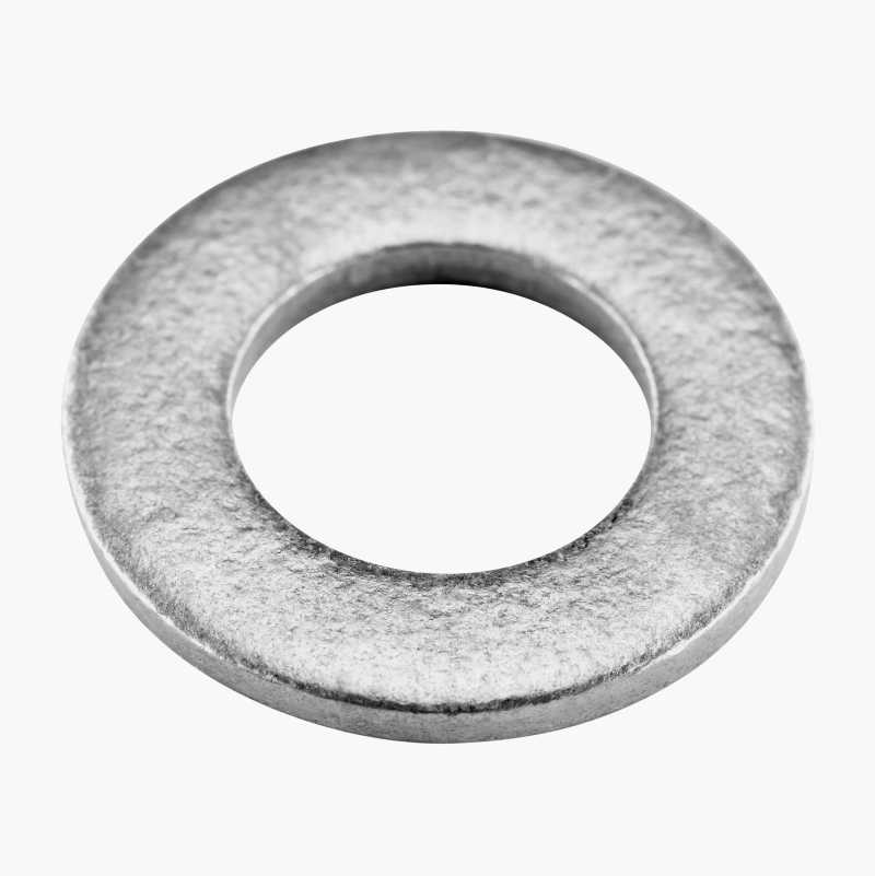 Rund skive M6 x 12 mm, galvanisert, 25 stk.