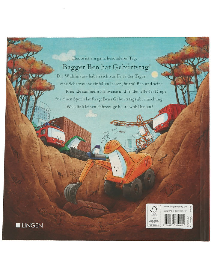 Bagger Ben feiert Geburtstag- Eine kunterbunte Geschichte aus dem Baustellen-Kindergarten, 3 Teile