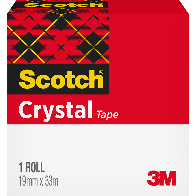 Scotch Klebeband Crystal 600, 19 mm x 33 m
