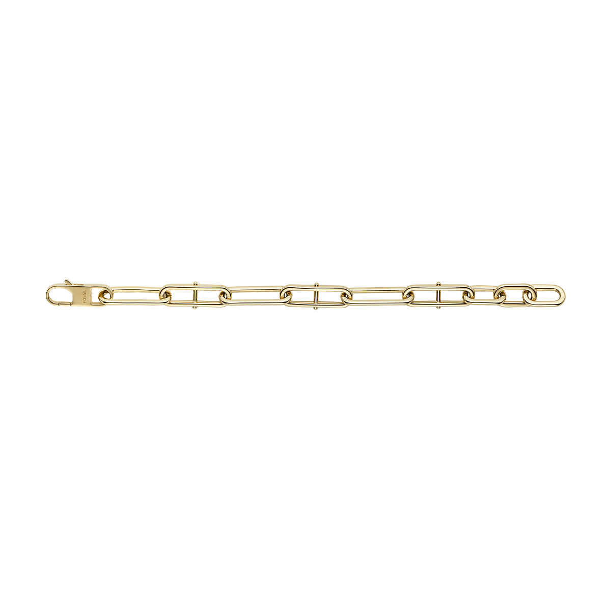Bracelet FOSSIL acier inoxydable doré 190 cm