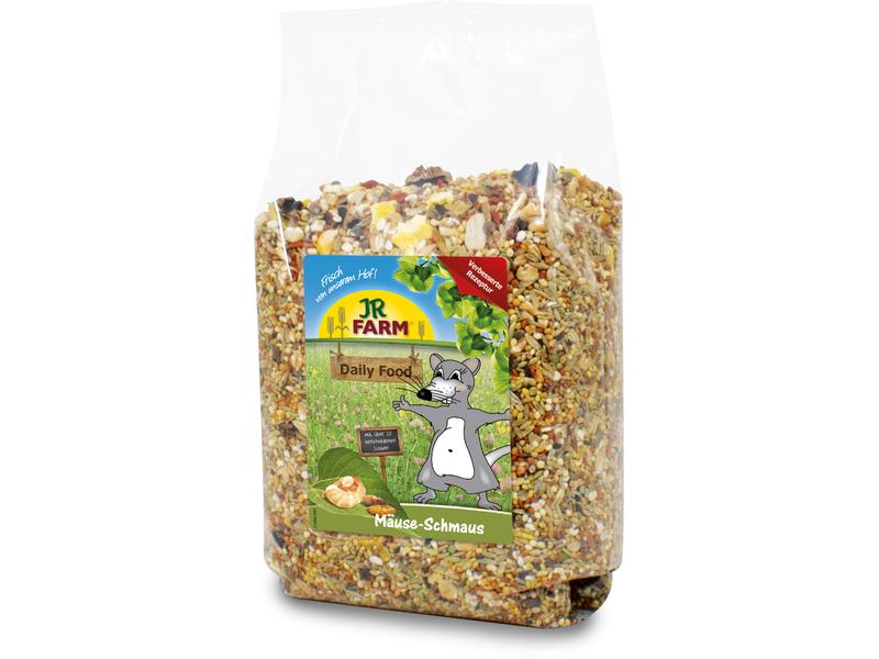 JR Farm Hauptfutter Basic Mäuse-Schmaus, 600 g Alleinfuttermittel für Mäuse