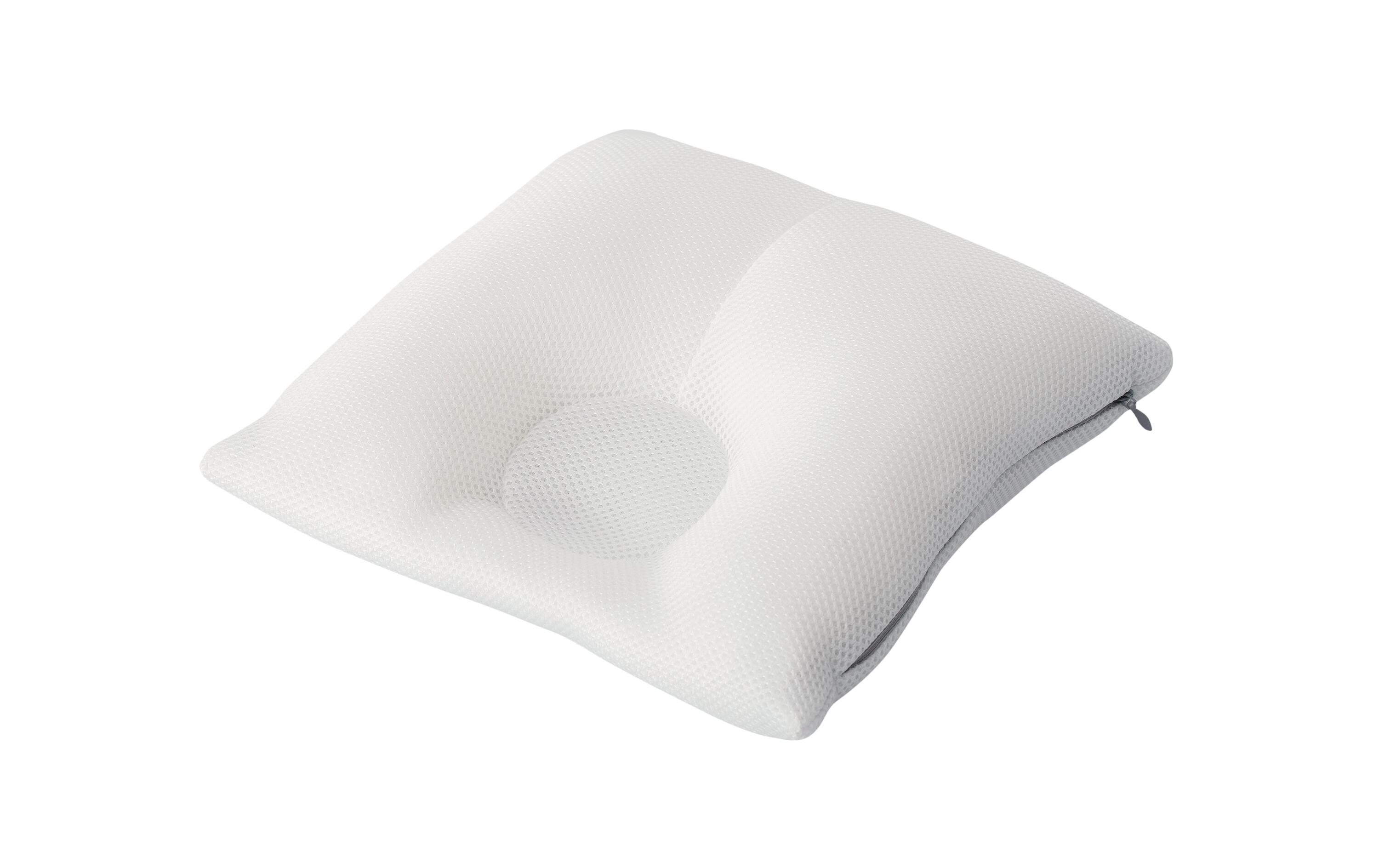 Baby-Kopfkissen Carefor Midi Weiss 23 x 26 x 7 cmSpezialbabykissen zur Prävention und Abhilfe von Kopfverformung