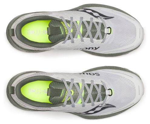 Chaussures Running Saucony Ride TR2 Blanc/Kaki Homme