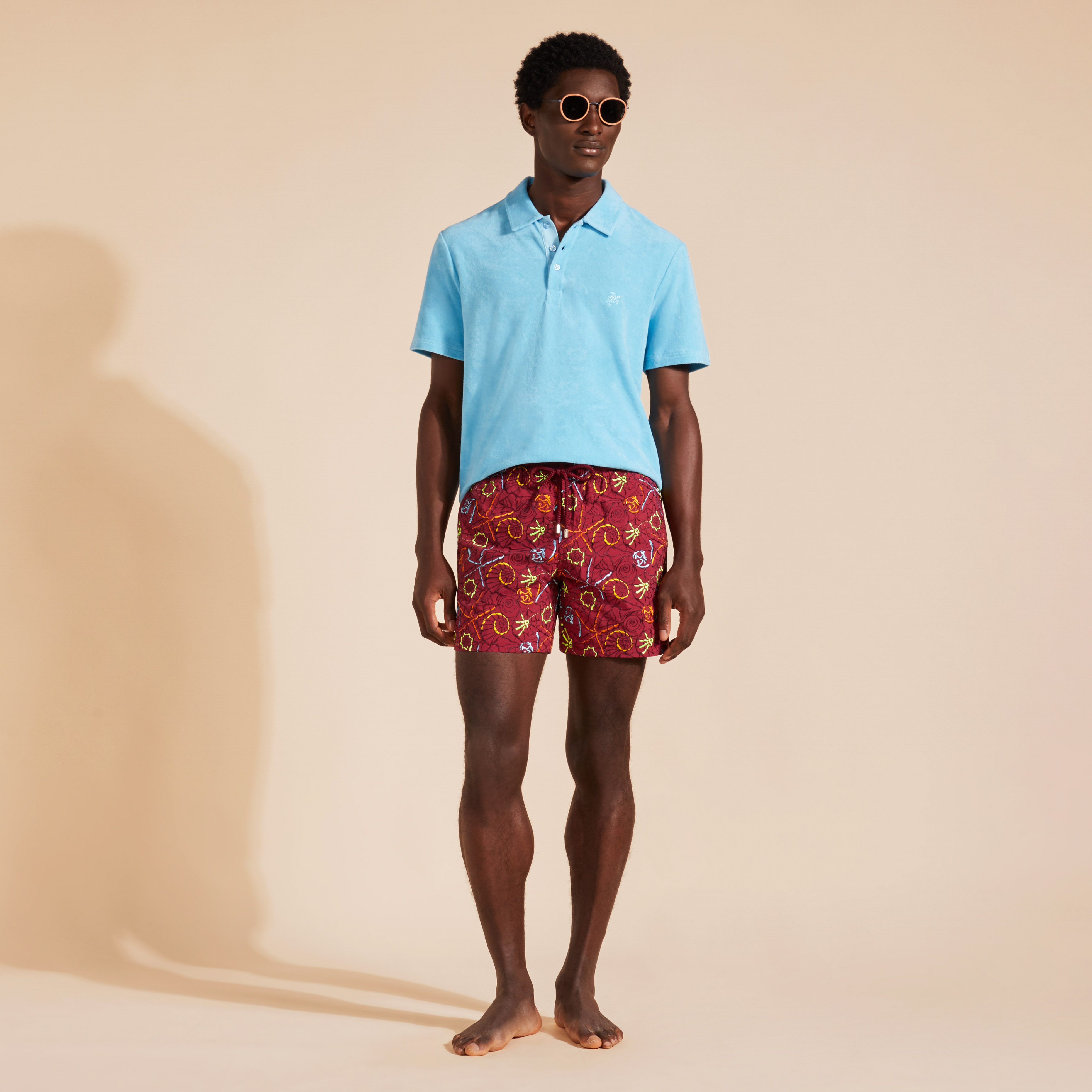 Maillot de Bain Homme Brodé Noumea Sea